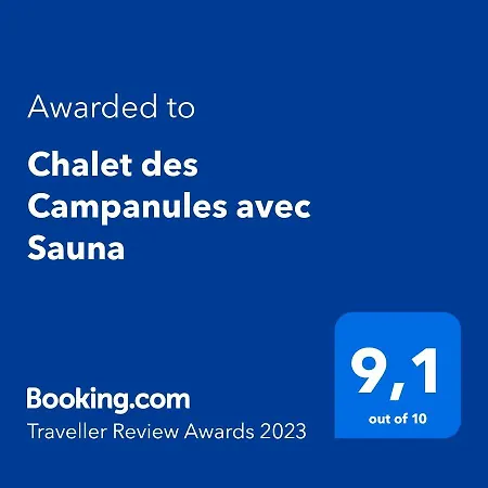 Domek alpejski Des Campanules Avec Sauna *